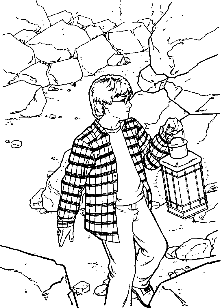 Plansa de colorat cu Harry Potter 176 86